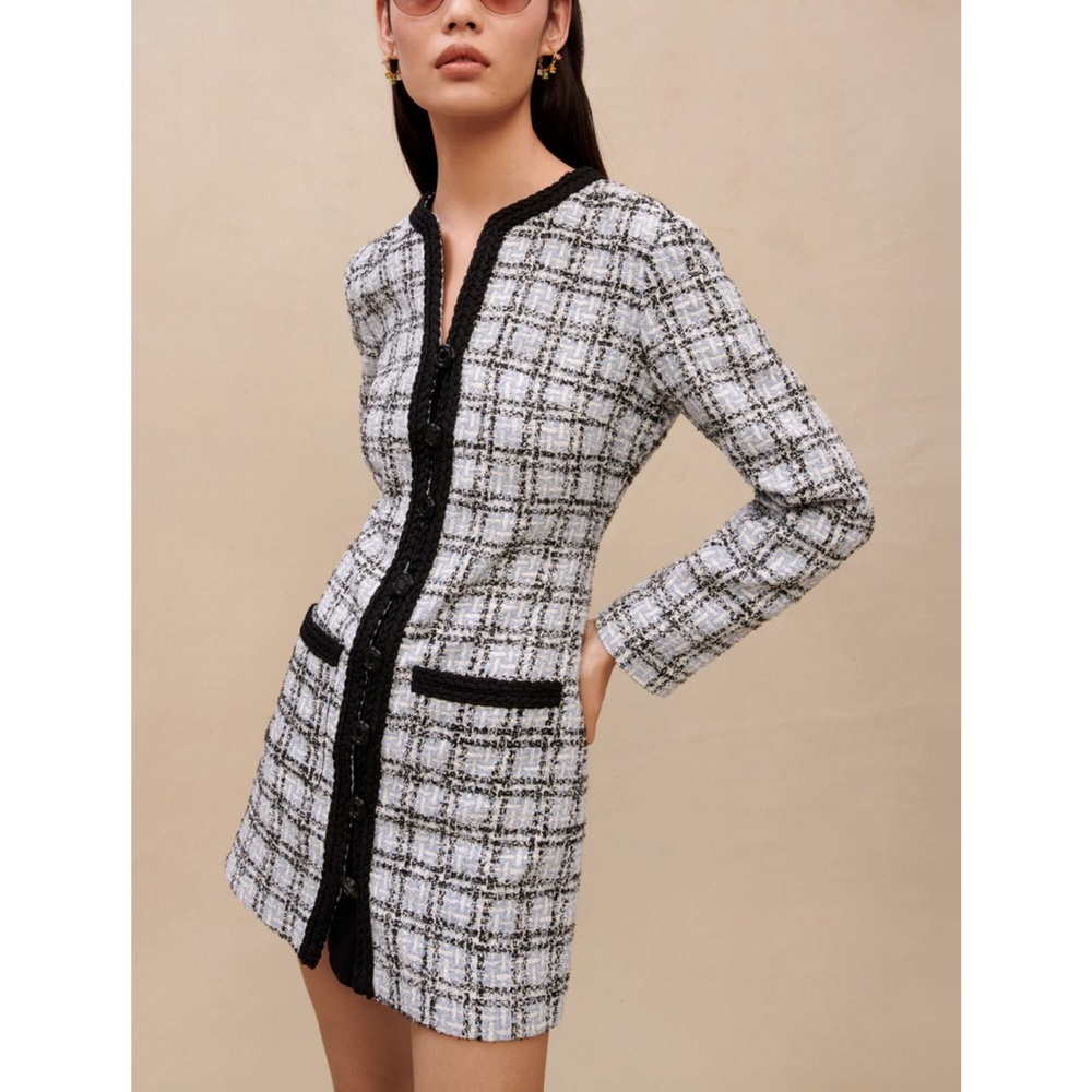 Maje | Tweed Effect Mini Dress New with Tags ~ 42 XL